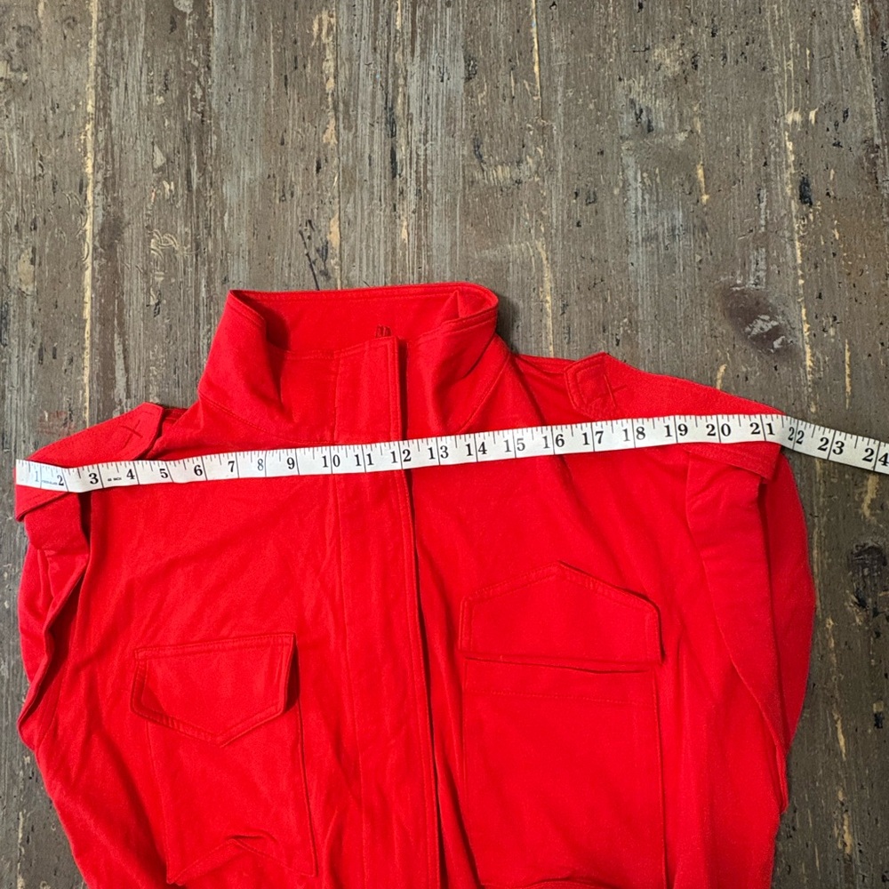 Red Sleeveless Jumpsuit - Picture 11 of 13